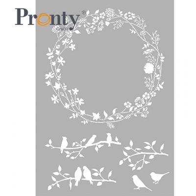 Pronty Stencil - Wreath Spring